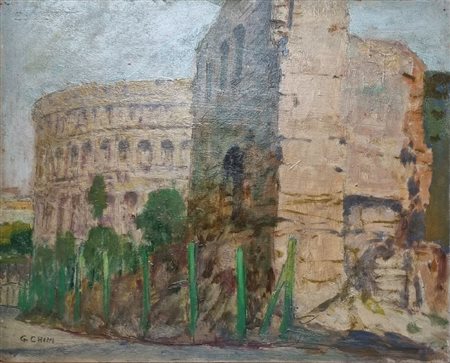 GALILEO CHINI (Firenze 1873-1956), Veduta del Colosseo