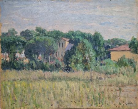 GALILEO CHINI (Firenze 1873-1956), Paesaggio di Camaiore