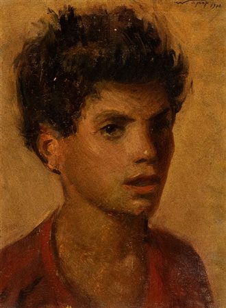 WILLIAM APAP (La Valletta  1918-Roma 1970), Ritratto di giovane ragazzo, 1942