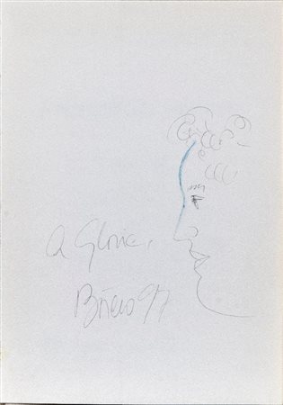 FERNANDO BOTERO (Medellín 1932-Monaco 2023), Disegno con dedica, 1997