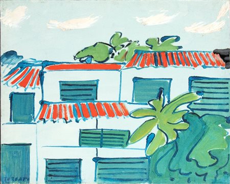 GIULIO TURCATO (Mantova 1912-Roma 1995), Paesaggio urbano, 1967 ca.