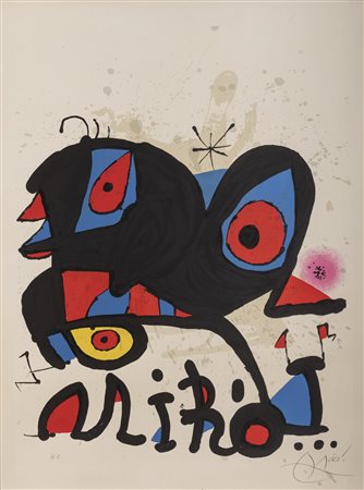 LITOGRAFIA LOUISIANA DI JOAN MIRÒ, 1974