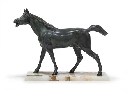 SCULTURA CAVALLO MAREMMANO IN BRONZO