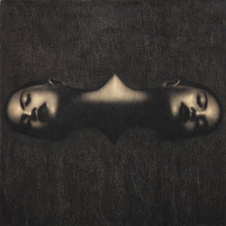 Omar Galliani (Montecchio Emilia (RE), 1954) Grande disegno siamese,...