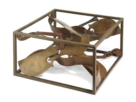 Arman (Nizza, 1928 - 2005) Don Juan I Scultura in bronzo a patina marrone,...