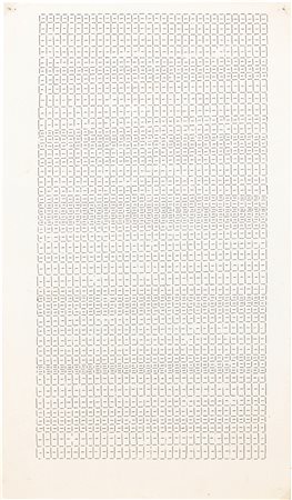 Dadamaino (Milano, 1935 - 2004) Lettera 3, 1979 Inchiostro su carta, cm...