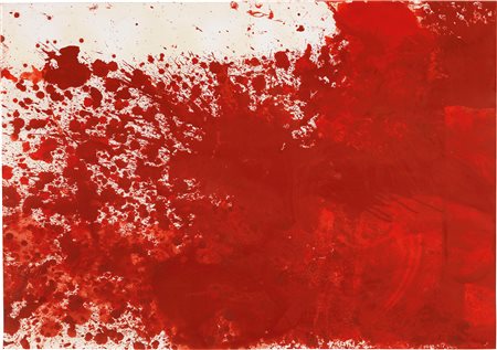 Hermann Nitsch (Vienna, 1938 - Mistelbach, 2022) Senza titolo, 1987 Vernice...