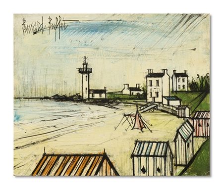 Bernard Buffet "Plage et phare" 1969
olio su isorel
cm 22x27
Firmato in alto a s