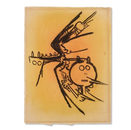 Wifredo Lam "Senza titolo" (1971)
tecnica mista su carta
cm 39,5x29,8
Firmato e