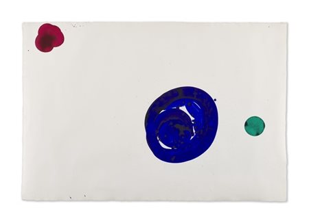 SAM FRANCIS "Bright Ring Drawing (Untitled)" 1963
gouache su carta
cm 69,8x103,6