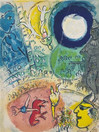 Marc Chagall "Le Cirque, pl. XII" 1967
litografia a colori
cm 42,3x32,5
Edizione