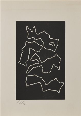 Hans Arp "Senza titolo" 1955
silografia
cm 29,5x20,8
Firmato in basso a sinistra