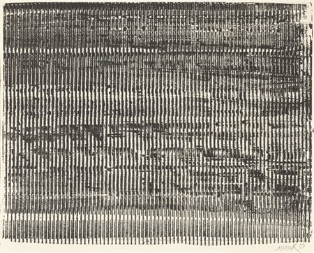 HEINZ MACK "Lumiére-Espace" 1959
acquaforte
(lastra cm 18,7x23,8; foglio cm 19,9