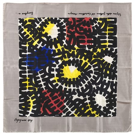 Giuseppe Capogrossi "Foulard" 1959
foulard in seta
cm 80x80
Esemplare numero 22