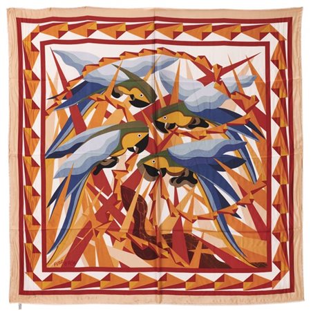 GIACOMO BALLA "Pappagalli" 
foulard
cm 96x96
Edizione Molino

Provenienza
Collez