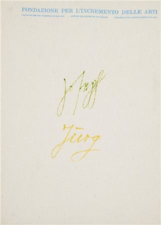 JOSEPH BEUYS "Filzbriefe / Felt Letters" 1974
multiplo in pannofeltro in 5 eleme