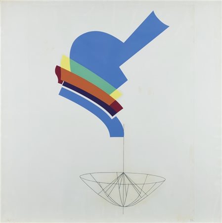 Man Ray "Decantatore" 1973
acquaforte e serigrafia a colori
cm 95x95
Siglato e n