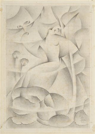 Renato Di Bosso "Sintesi di primavera" 1932
matita su carta
cm 24,2x17,4
Monogra