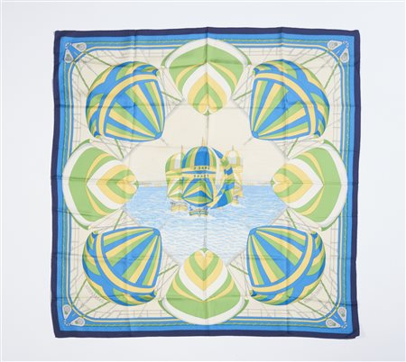 HERMES - Foulard Hermès ''Spinnakers'' di Julia Abadie.