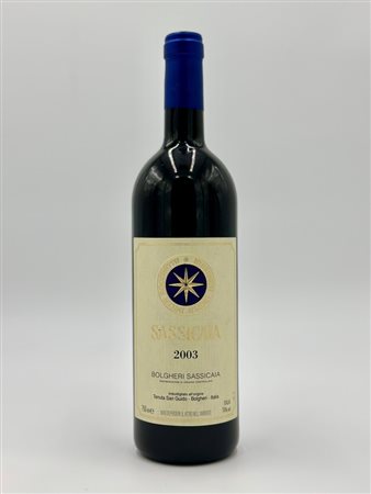  
Tenuta San Guido, Sassicaia 2003
Italia-Toscana 0,75