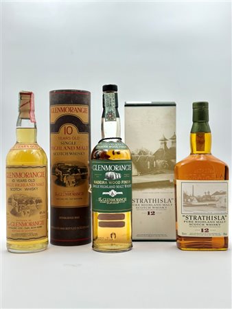  
Strathisla 12 Years Old - Glenmorange Madeira Wood Finish - Glenmorangie 10 Years Old 
Scozia-Speyside 0,7-0,75