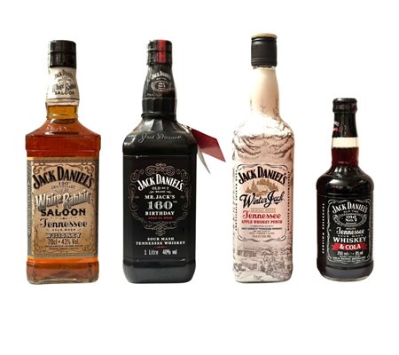  
Jack Daniel's, White Rabbit Anniversary - Mr Jack’s 160 Birthday - Winter Jack - Whiskey & Cola 
Usa-Tennessee 0,35-0,7-1