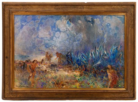 Plinio Nomellini - Temporale imminente 