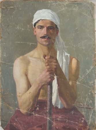  
Ritratto di uomo con turbante fine del XIX secolo
olio su tela 85 x 61 cm