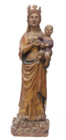  
Scuola nord europea - "La Madonna del latte" XV secolo
legno policromo 143 x 42 x 22 cm