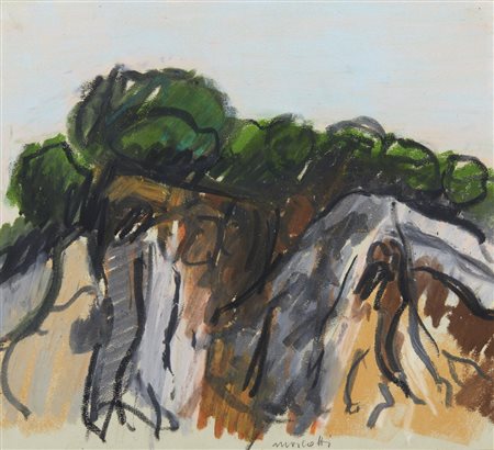 MORLOTTI ENNIO (1910 - 1992) - PAESAGGIO-ROCCE.