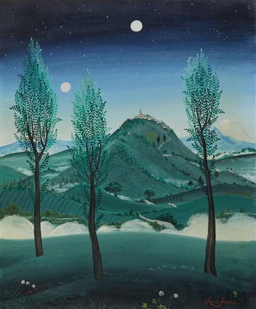 INVREA IRENE (1919 - 2003) - BOSSOLASCO CON TRE LUNE.