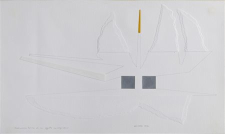 MUNARI BRUNO (1907 - 1998) - RICOSTRUZIONE TEORICA DI UN OGGETTO IMMAGINARIO.