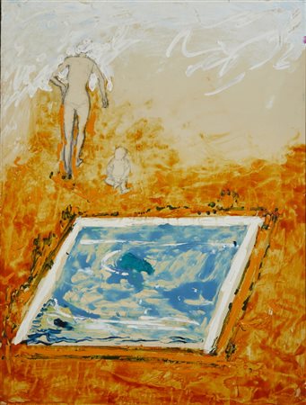 SCHIFANO MARIO (1934 - 1998) - PISCINA.