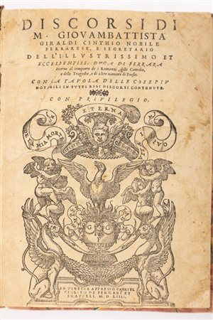 Discorsi di M. Giouambattista Giraldi Cinthio nobile ferrarese intorno al comporre de i romanzi   Giovanni Battista Giraldi