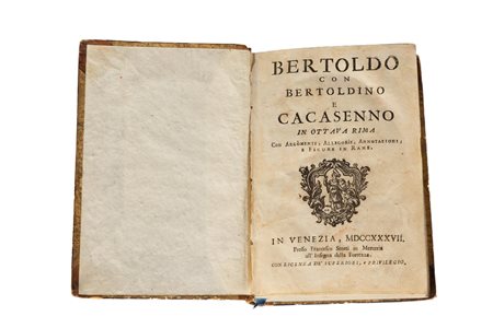 Bertoldo con Bertoldino e Cacasenno in ottava rima con argomenti   Giulio Cesare Croce