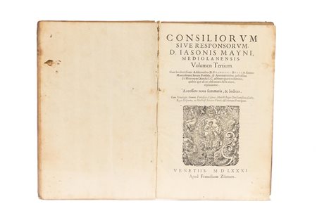 Consiliorum siue Responsorum, d. Iasonis Mayni, Mediolanensis, volumen tertium/quartum   Giasone Maino