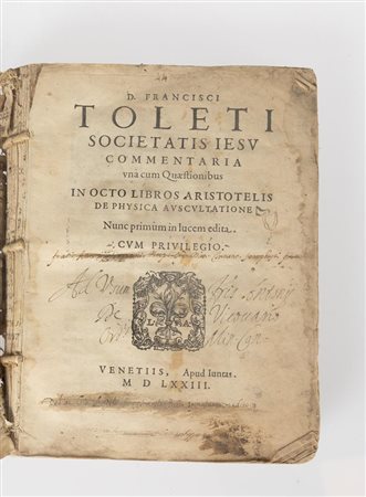 Commentaria vnà cum questionibus in octos libros   Aristotelis De physica auscultatione   Francisco Toledo