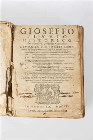 Delle antichità e guerre giudaiche. Diuiso in vintisette libri   Flavius Iosephus