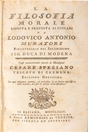 La filosofia morale esposta e proposta ai giovani   Lodovico Antonio Muratori