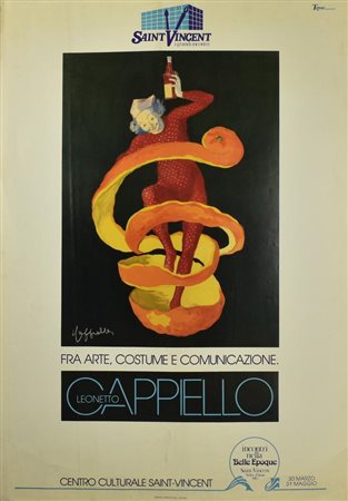 CAPPIELLO LEONETTO FRA ARTE COSTUME E COMUNICAZIONE manifesto, 100x70cm...