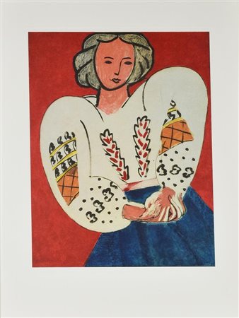 da Henri Matisse SENZA TITOLO fotolitografia su carta, cm 46x35 firma in...