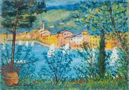 Michele Cascella “Veduta di Portofino”