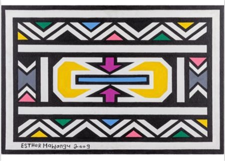 Esther Mahlangu “Senza titolo” 2009