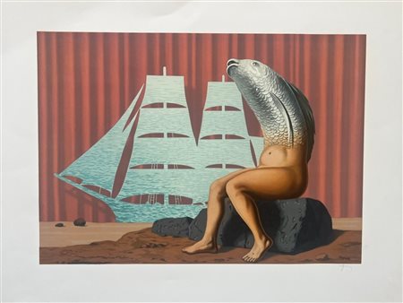 Rene Magritte d’après “Un séduisant navire d'eau de mer, 1968” 1968