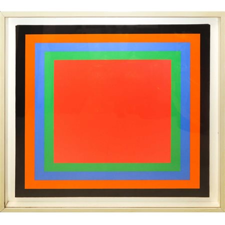 Paolo  Ghilardi (Bagnatica  1930-Bergamo  2014)  - Quadrato rosso, 1971