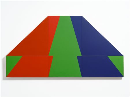 RODOLFO ARICò
Prospettiva verde-rossa-blu, 1971