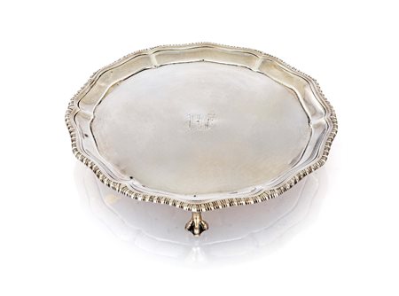 Piccolo salver Giorgio III, Londra 1818, argentieri Joseph Cradock & William...