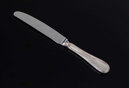 Coltello da pappa stile inglese in argento 925/000 cm 18,3