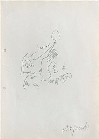 PENCK A. R. (Ralf Winkler) Dresda 1939Skizze, 1976matita su carta cm. 29x21,...