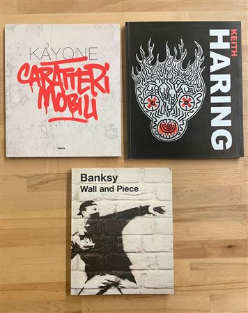 STREET ART (HARING, BANSKY, KAYONE) - Lotto unico di 3 cataloghi